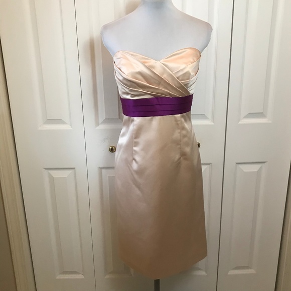 Alfred Angelo Dresses & Skirts - Alfred Angelo Champagne Violet Cocktail Dress sz 8